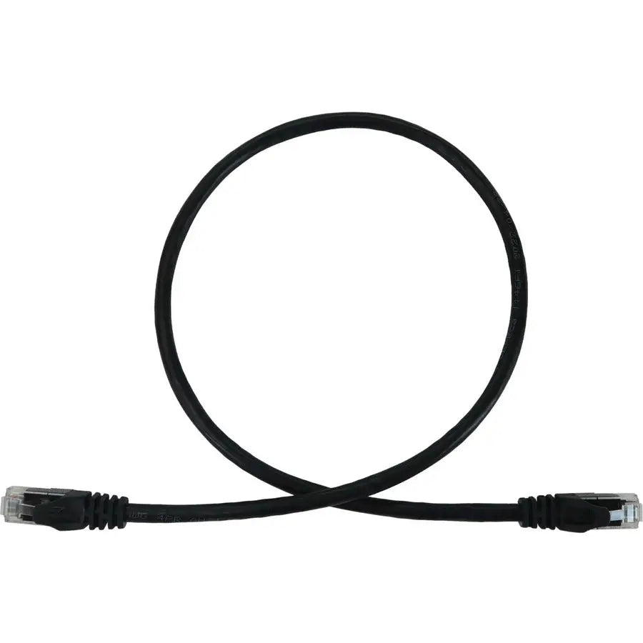 Eaton Tripp Lite Series N261-002-BK 2ft Cat6a UTP Ethernet Cable with Snagless RJ45 Connectors and PoE Support