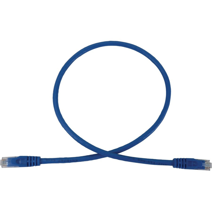Eaton Tripp Lite N261-002-BL Cat6a 10G UTP Ethernet Cable, RJ45 Male-to-Male, PoE, Blue