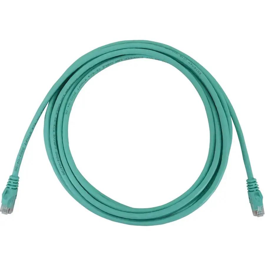 Eaton Tripp Lite Series Cat6a 10G Snagless UTP Ethernet Cable, 15 ft, PoE Support, Aqua Jacket by Eaton Corporation