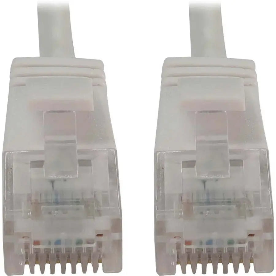 Eaton Tripp Lite Series Cat6a 10G Ethernet Cable, 10 ft. White - Slim UTP Patch Cord with PoE Support