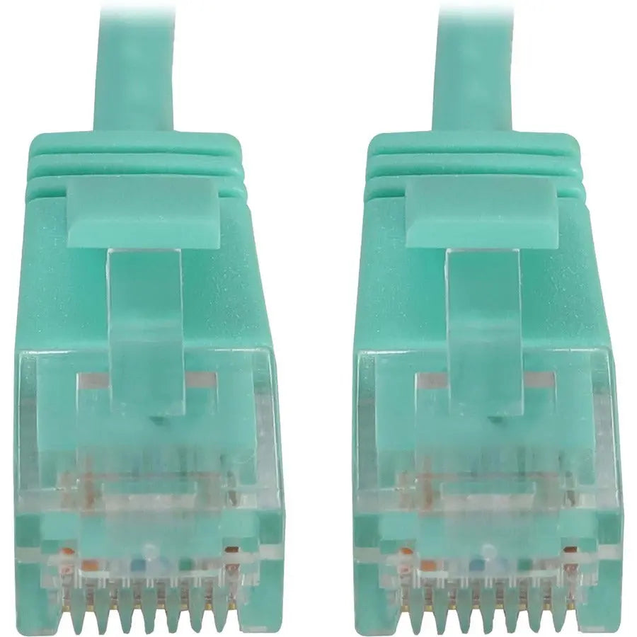 Eaton Tripp Lite Series N261-S25-AQ 25 ft Cat6a UTP Ethernet Cable with PoE Support and Slim Design