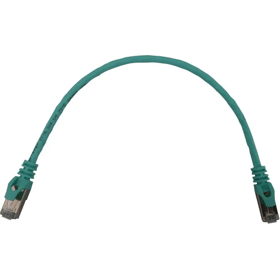 Eaton Tripp Lite Series N262-S01-AQ 1 ft Cat6a STP Ethernet Cable with Snagless RJ45 Connectors and Aqua Jacket
