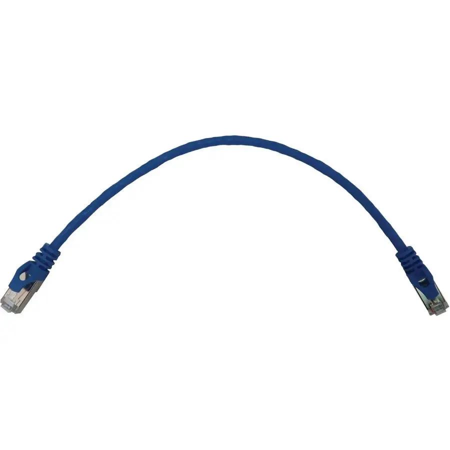 Eaton Tripp Lite Series Cat6a 10G Shielded Slim Ethernet Cable, Blue, 1 ft by Eaton Corporation