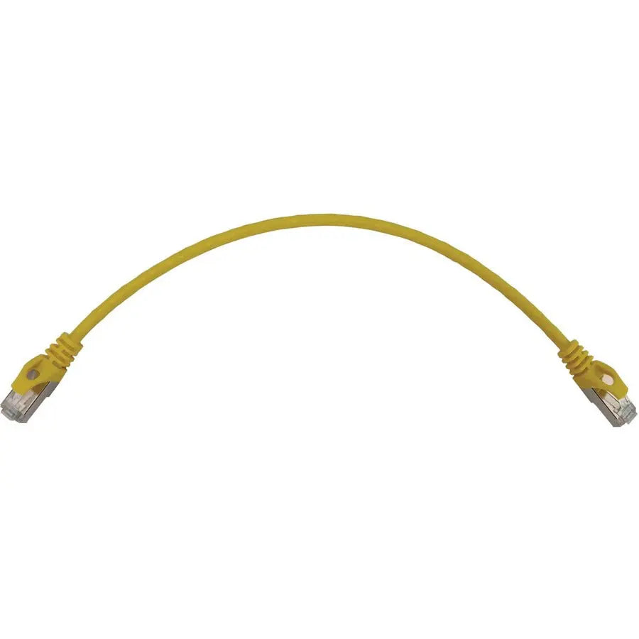 Eaton Tripp Lite Series N262-S01-YW 1 Ft Cat6a Slim Shielded Ethernet Cable with PoE Support and Snagless RJ45 Connectors