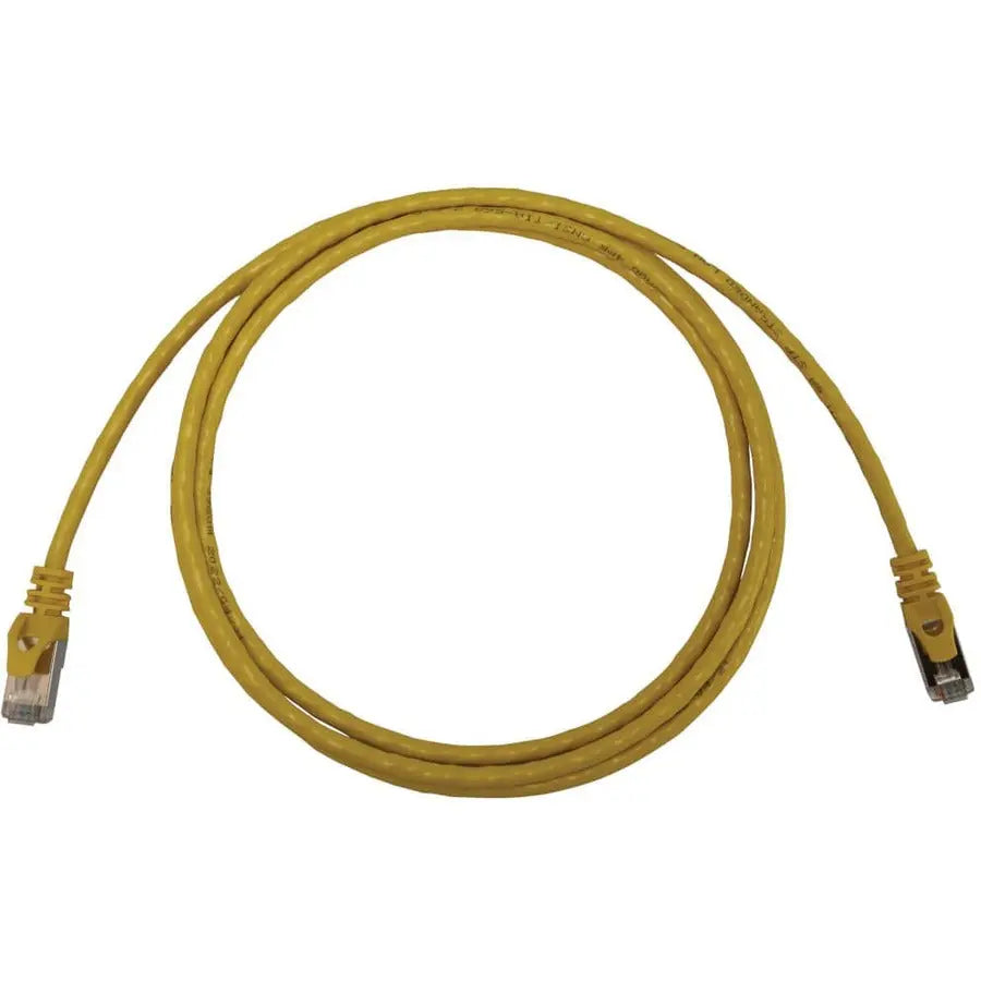 Eaton Tripp Lite Series N262-S05-YW 5 ft Cat6a Shielded Ethernet Cable with PoE Support and Slim Design