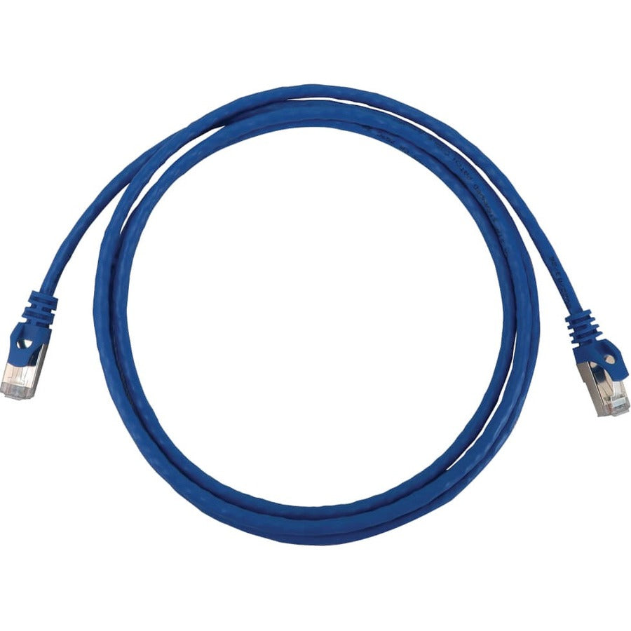 Eaton Tripp Lite N262-S07-BL Cat6a 10G Shielded Slim STP Ethernet Cable, RJ45 Male to Male, PoE, Blue, 7 ft.
