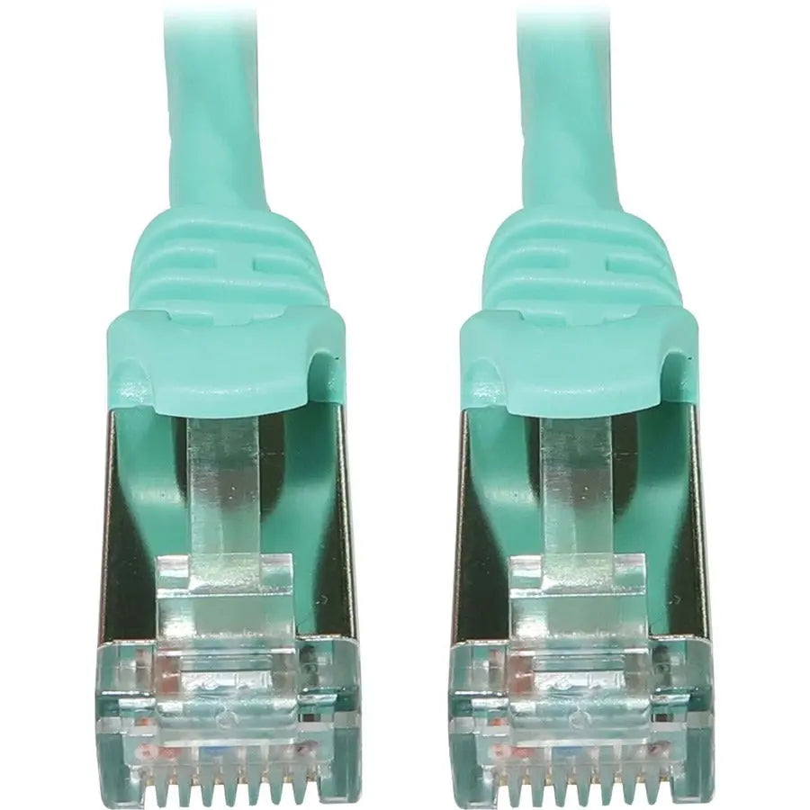 Eaton Tripp Lite Series N262-S15-AQ 15ft Cat6a STP Ethernet Cable for High-Speed Network and PoE Applications