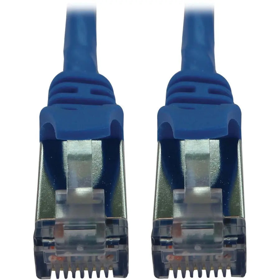 Eaton Tripp Lite Series N262-S15-BL 15 ft Cat6a STP Ethernet Cable with PoE Support and Slim Design