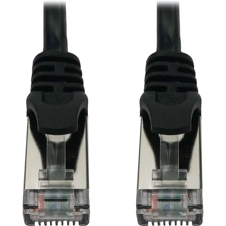 Eaton Tripp Lite Series N262-S25-BK 25 ft Cat6a STP Ethernet Cable with Snagless RJ45 Connectors, Black