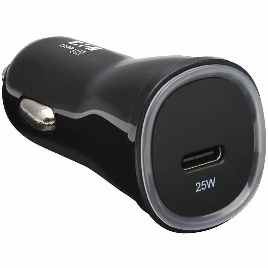 Eaton Tripp Lite Series USB Car Charger U280-C01-25-1B - 25W PD Charging, USB-C, Black