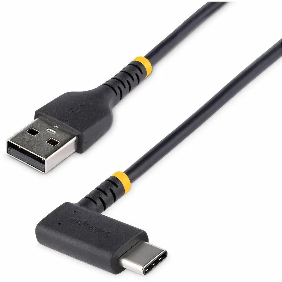 StarTech.com 3ft (1m) USB-A to USB-C Right Angle Fast Charging Cable - Rugged, Charge & Sync, 3A Support by StarTech.com