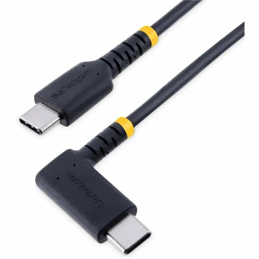 StarTech.com 3ft (1m) USB-C Right Angle Charging and Data Transfer Cable - Rugged, Fast Charging, Sync & Charge up to 60W by StarTech.com