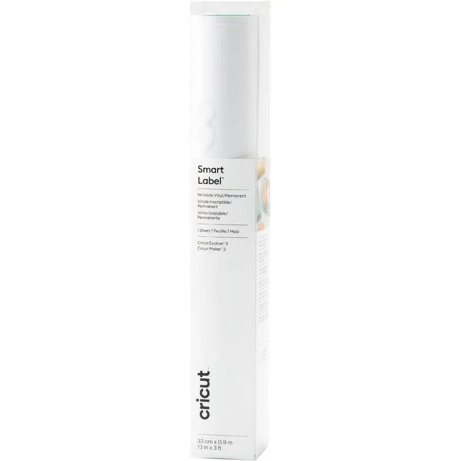 Cricut Smart Label Writable Vinyl - Permanent, White (3 ft) | Cricut, Inc. Part #2009445
