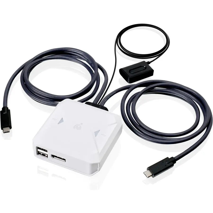 IOGEAR 2-Port 4K USB-C KVM Switch with DisplayPort Output GCS72CC
