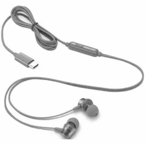 Lenovo 300 USB-C Wired In-Ear Headphones with Impressive Audio and Effortless Control