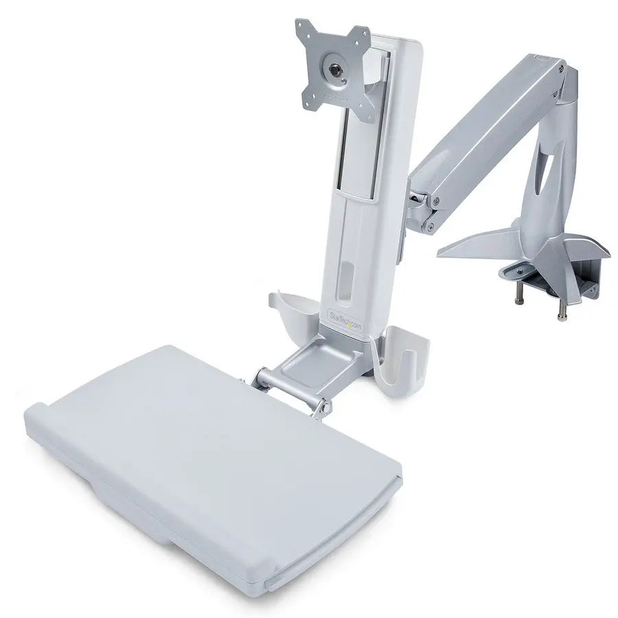 StarTech.com SIT-STAND ARM 1MS Sit-Stand Monitor Mount with Keyboard Tray for 27-inch and Ultrawide Monitors