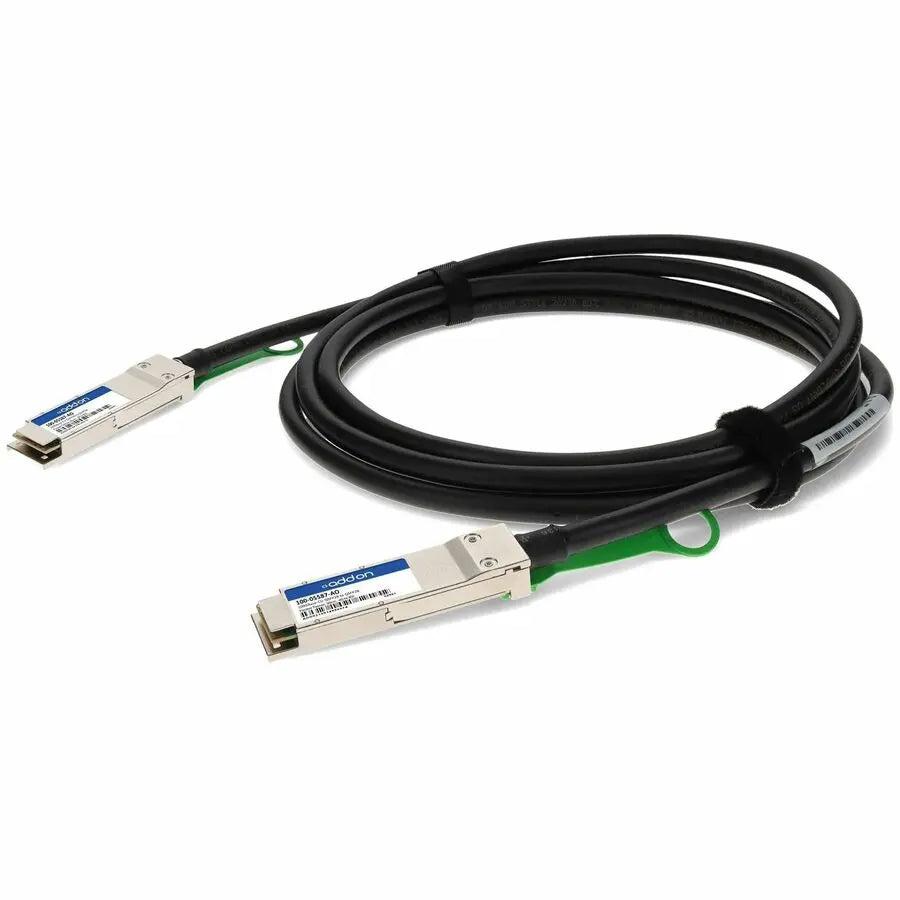 AddOn Calix® Compatible 100GBase-CU QSFP28 to QSFP28 Direct Attach Cable (Passive, 50cm, TAA Compliant)