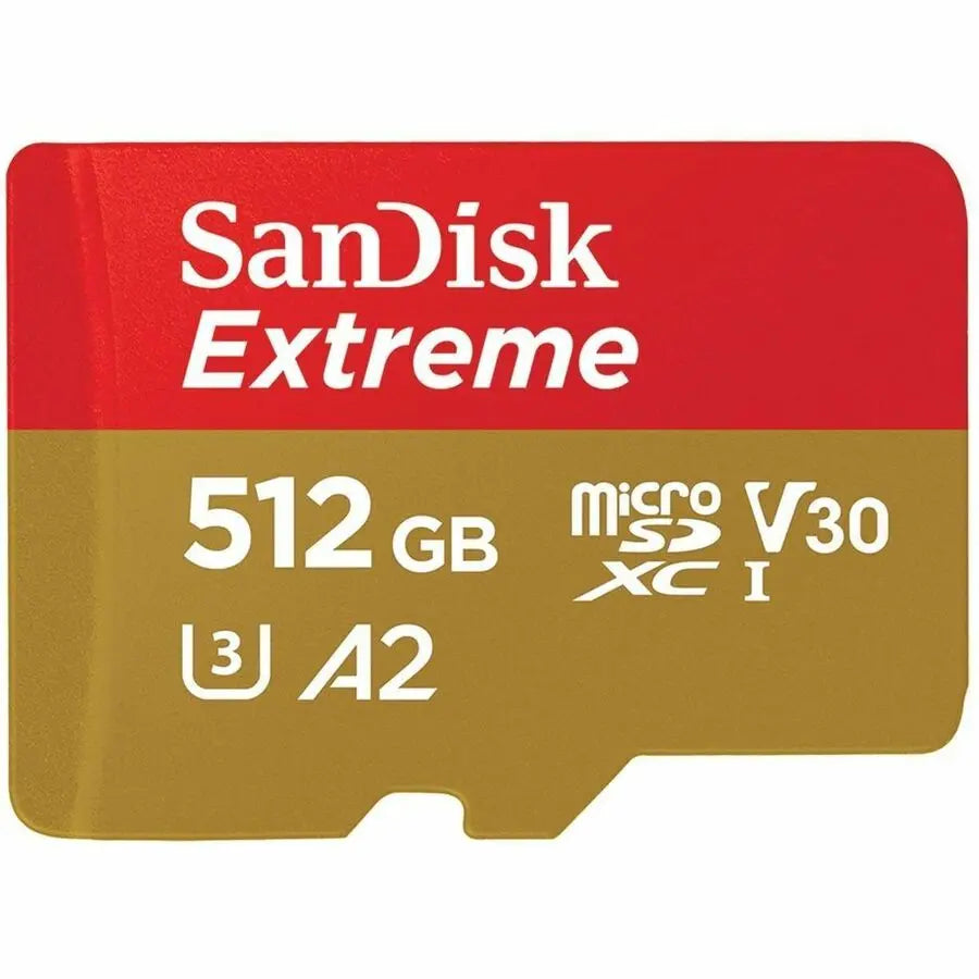 SanDisk Extreme microSDXC UHS-I Card 512GB – Fast Read/Write for 4K UHD Videos and Apps