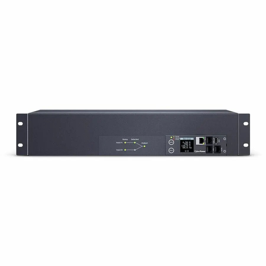 CyberPower PDU44003 Single Phase 100-120VAC 30A Switched ATS Power Distribution Unit