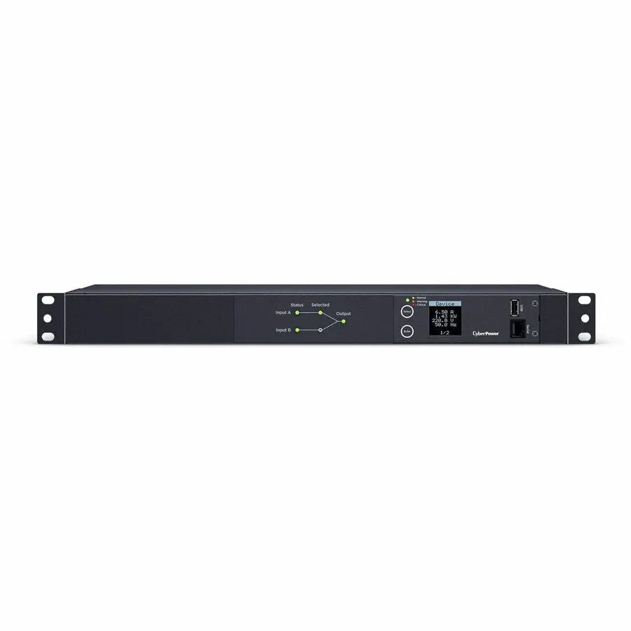 CyberPower PDU24006 Metered ATS Power Distribution Unit for Data Centers and Network Closets