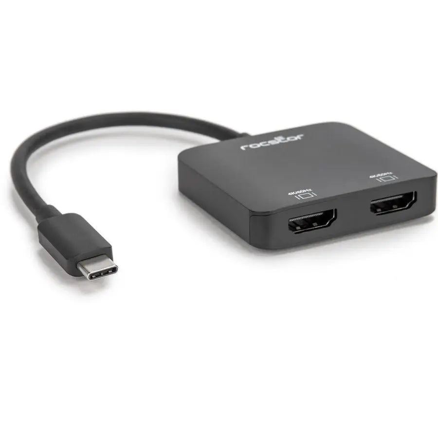 Rocstor Y10A203-B1 Premium USB-C to Dual HDMI Multi-Monitor Splitter - 2-Port MST Hub