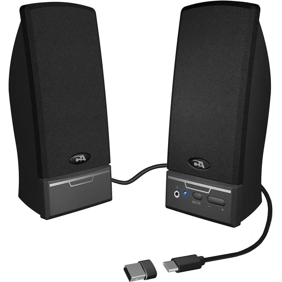 Cyber Acoustics CA-2014USB 2.0 Desktop Speakers - Compact USB-Powered Audio Solution