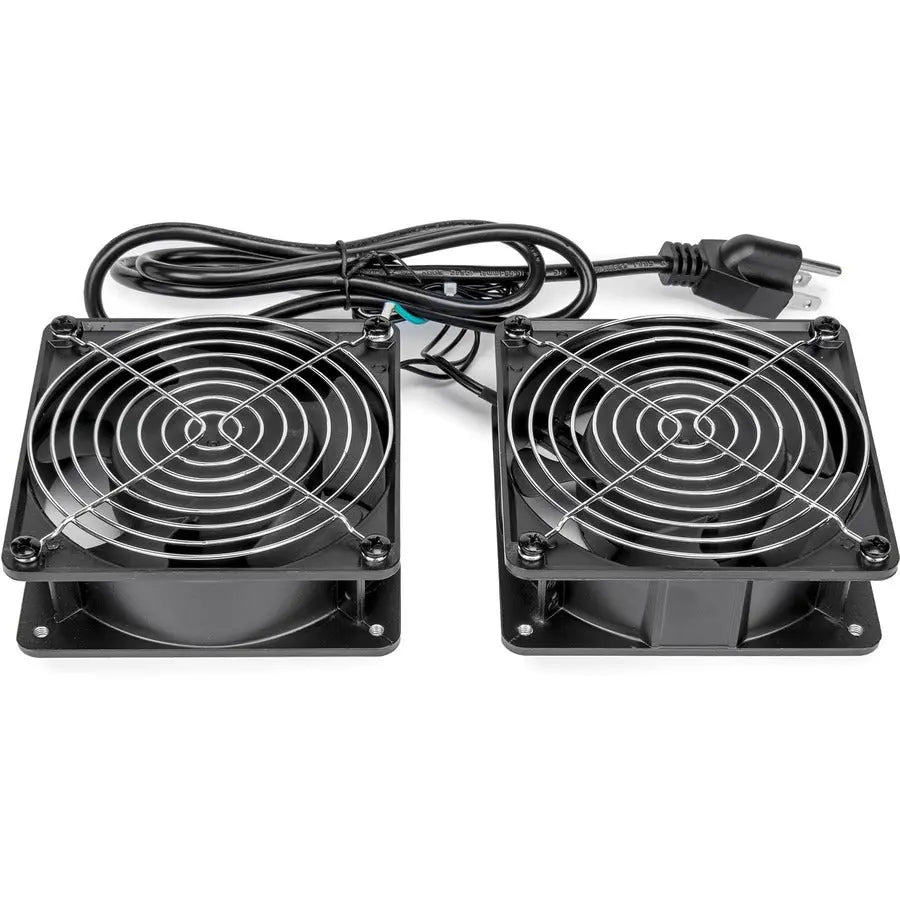 Rocstor SolidRack Wall Mount Fan Set for 6U, 9U, and 12U Cabinets - 2 Pack
