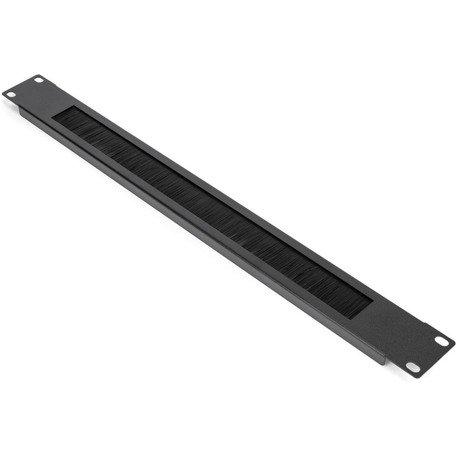 Rocstor 1U Rack Mount Brush Panel Y10E010-B1 for Improved Cable Management and Cooling Efficiency