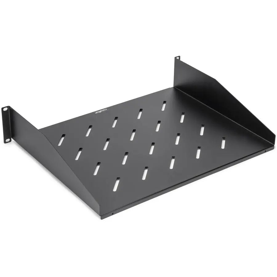 Rocstor 2U Vented Rack Shelf Y10E018-B1 for 19-Inch Server Racks