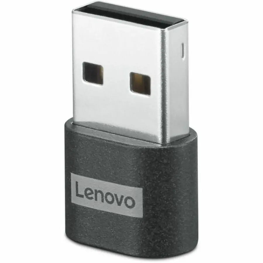 Lenovo USB-C (Female) to USB-A (Male) Data Transfer Adapter - Versatile and Durable Black Connector