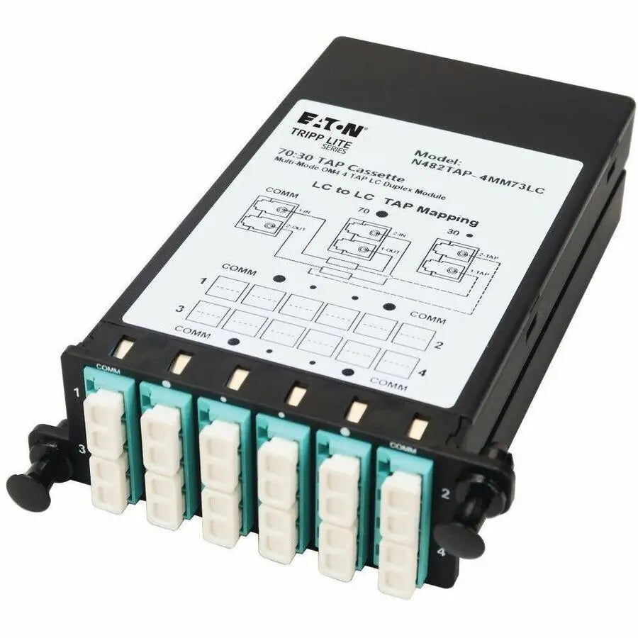 Eaton Tripp Lite Series N482TAP-4MM73LC Multimode Fiber Optic TAP Cassette for Network Monitoring