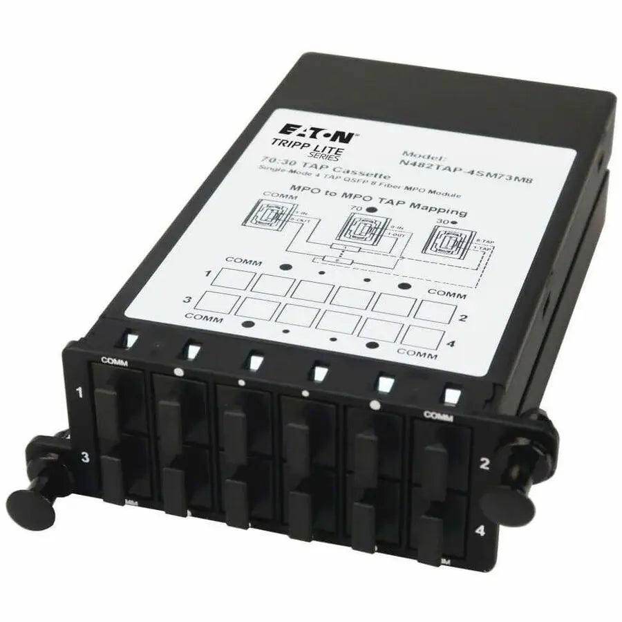 Eaton Tripp Lite N482TAP-4SM73M8 Singlemode Fiber Optic TAP Cassette for Network Monitoring