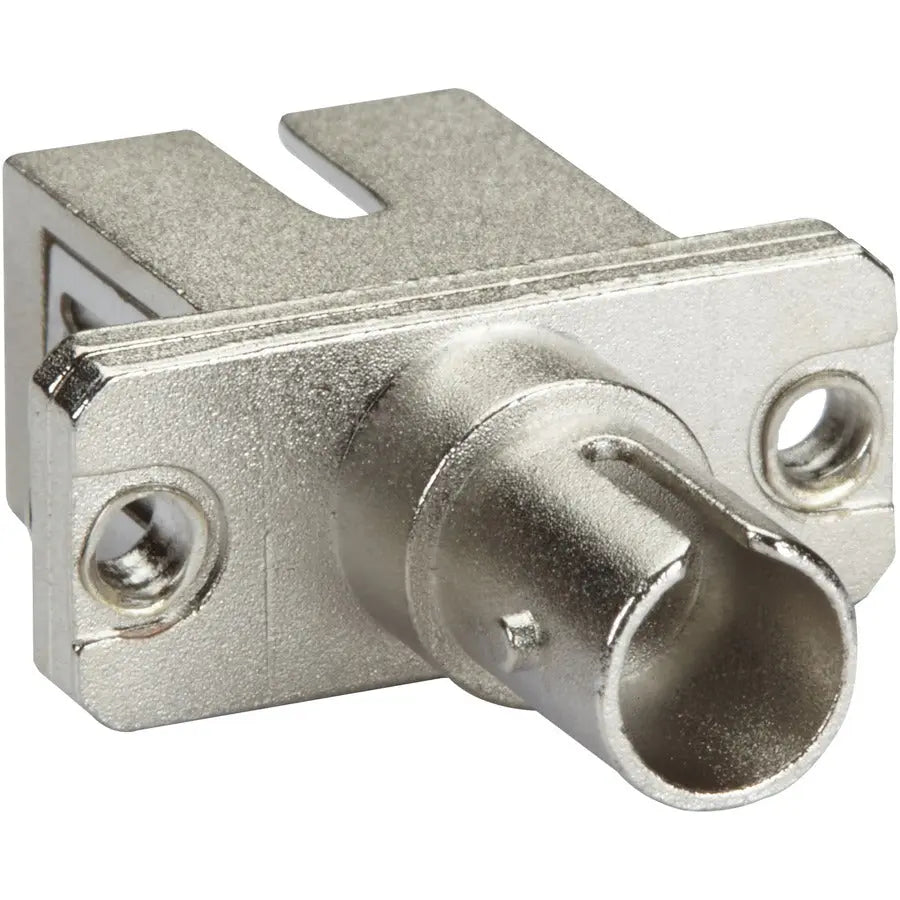 Black Box FOT113-R2 Fiber Optic Network Adapter – ST to SC Connector Converter with Metal Flange and Ceramic Sleeve