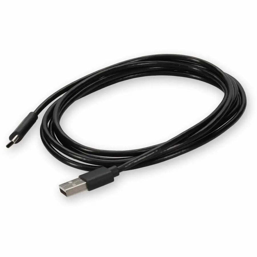 AddOn 5m USB A 2.0 Male to USB C 2.0 Male Black Cable for Data Transfer