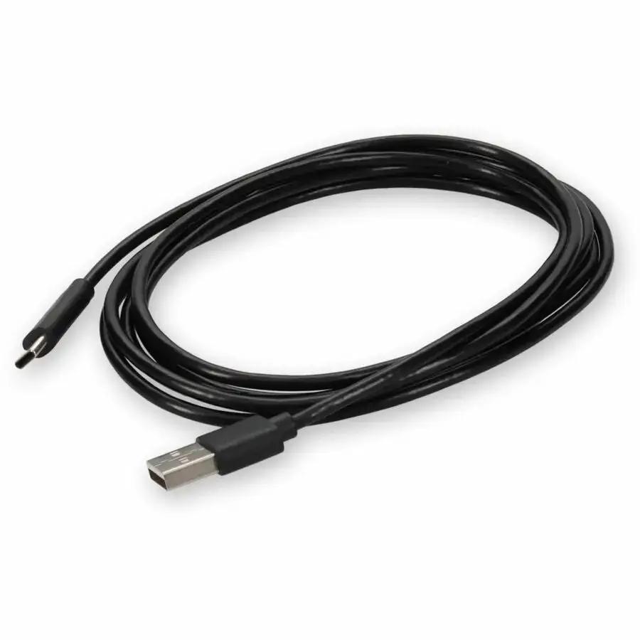 AddOn 5m USB A 2.0 Male to USB C 2.0 Male Black Cable for Data Transfer by AddOn