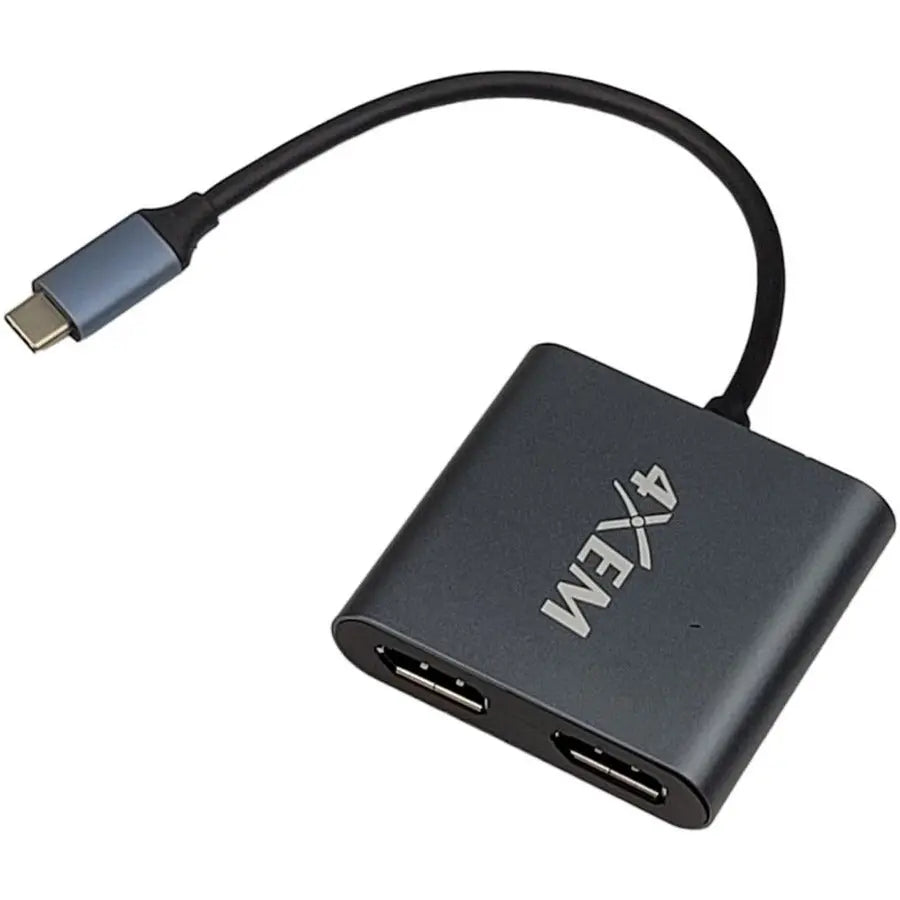 4XEM 2-Port USB-C to DisplayPort 4K MST Multi-Monitor Hub - Expand Your Workspace with Dual 4K Display Support