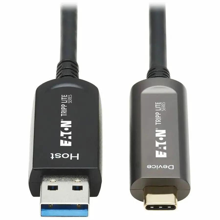 Eaton Tripp Lite Series USB-A to USB-C Fiber Optic Cable (U428F-15M-D321) – 15 ft. USB 3.2 Gen 2 Data Transfer Cable by Eaton Corporation