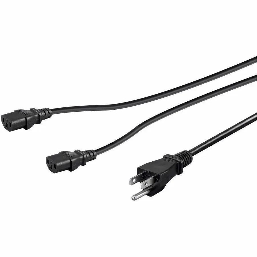 Monoprice Splitter Cord - 3 ft AC Power Extension Splitter for C14 Devices