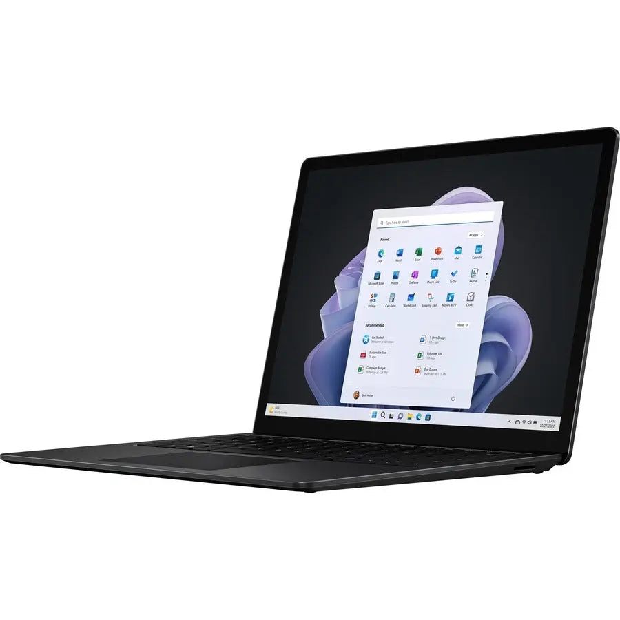 Microsoft Surface Laptop 5 13.5 inch Touchscreen Notebook with Intel Core i5-1245U, 16GB RAM, 256GB SSD - Matte Black