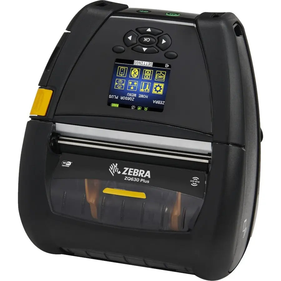 Zebra ZQ630 Plus Direct Thermal Mobile Printer with Bluetooth and Wi-Fi Connectivity