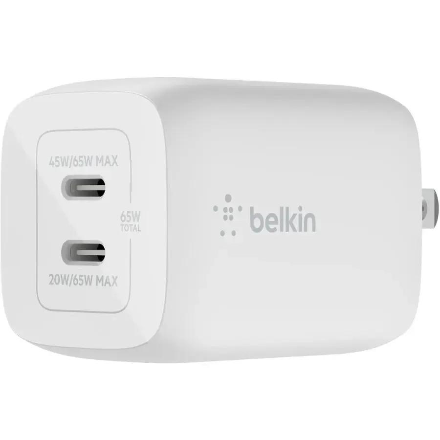 Belkin BoostCharge Pro Dual USB-C GaN Wall Charger with PPS 65W for Fast Charging of Smartphones and Laptops by Belkin International, Inc