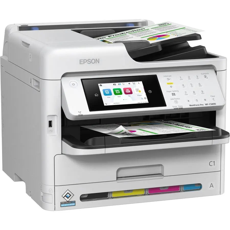 Epson WorkForce Pro WF-C5890 Wireless Color Multifunction Printer – High-Speed Inkjet with 4-in-1 Functionality