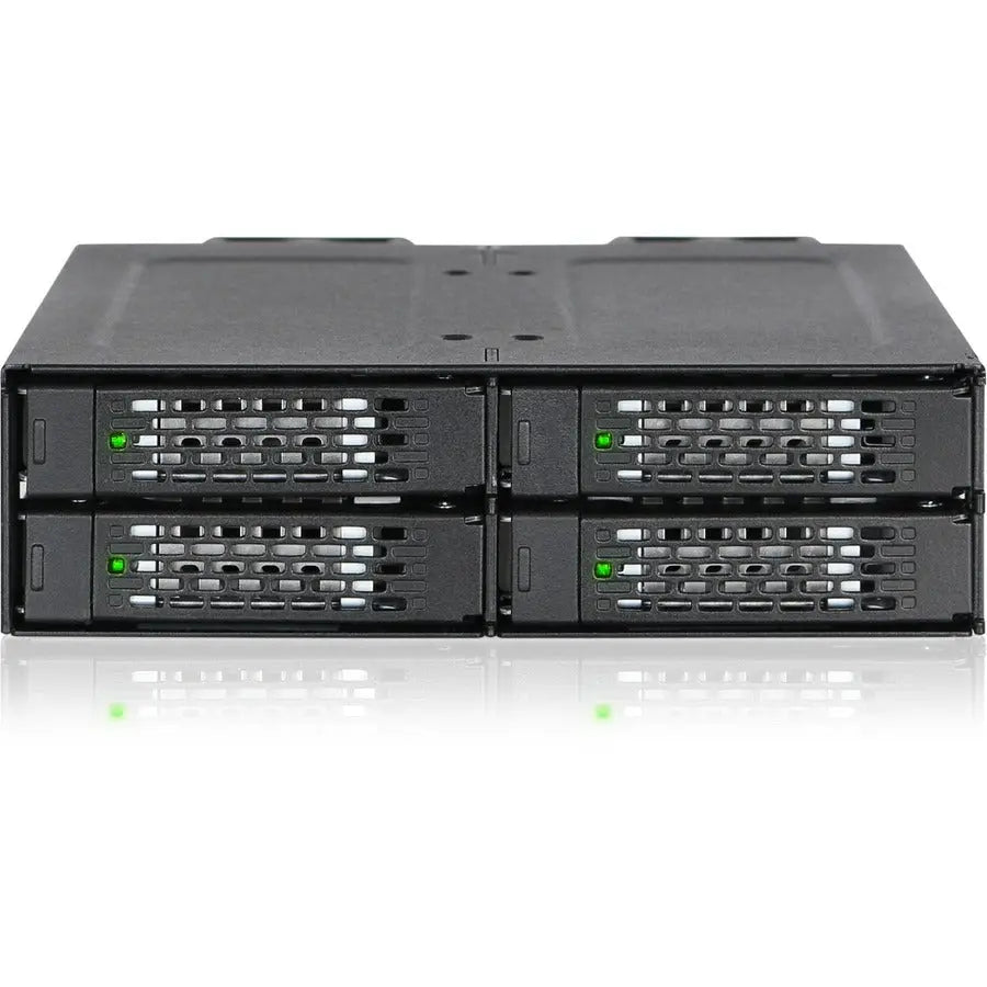 Icy Dock ToughArmor MB699VP-B V3 4-Bay NVMe U.2/U.3 SSD Enclosure with PCIe 4.0 Support and Removable Trays