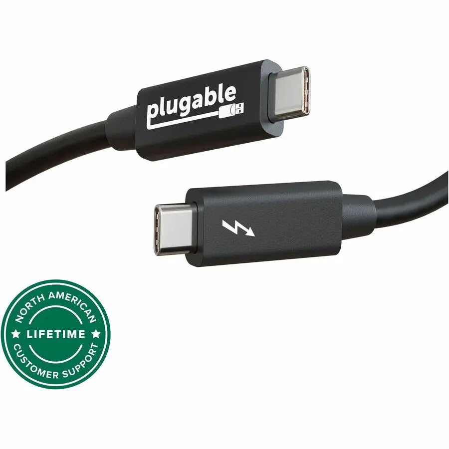 Plugable Thunderbolt 4 Data Transfer Cable (TBT-TRAN) for Fast PC-to-PC File Transfers