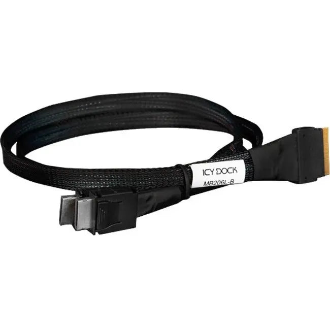 ICY DOCK MB206L-B SlimSAS to Dual OCuLink Cable - 0.5M for NVMe and RAID Enclosures