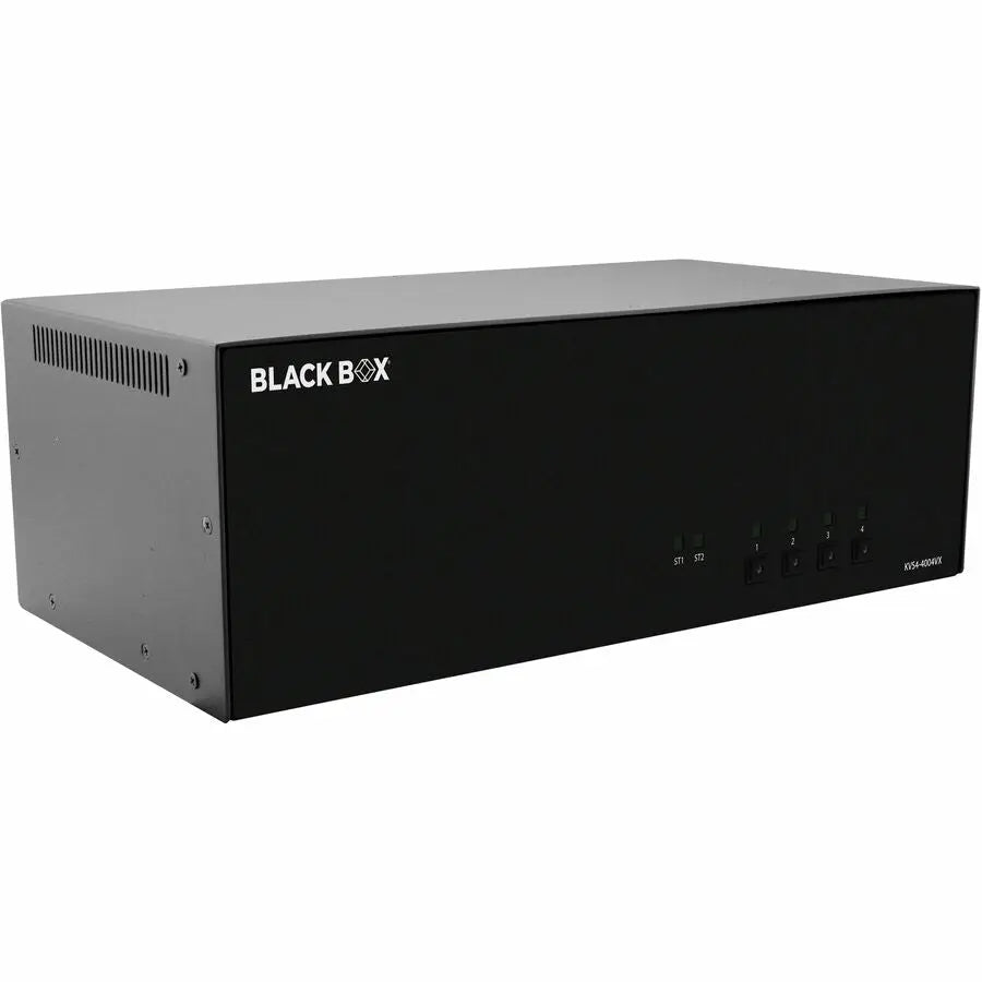 Black Box KVM Switch, NIAP 4.0 Certified - 4-Port Quad-Monitor DisplayPort with CAC Security