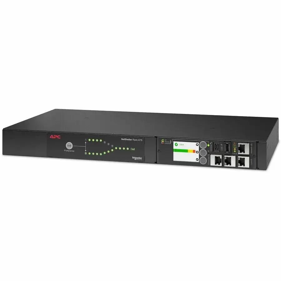 APC NetShelter Rack Automatic Transfer Switch AP4430A — 1U, 20A, 200/208V, Dual Power Inputs, Managed Redundant Power for IT Equipment by Schneider Electric SA