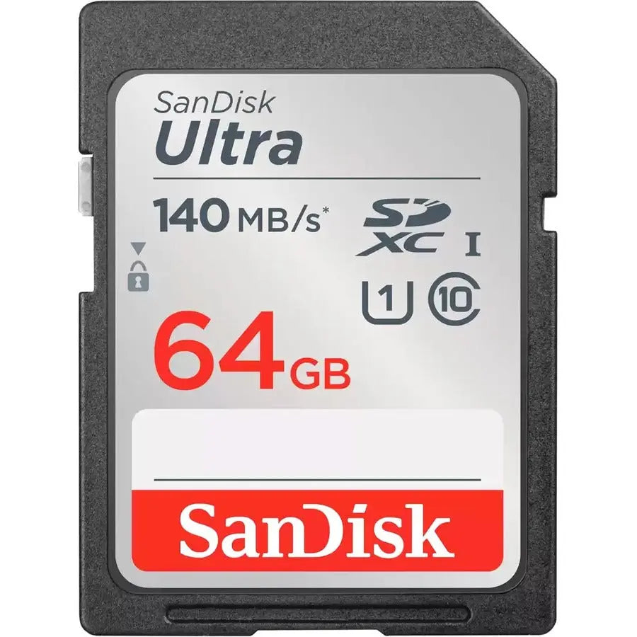 SanDisk Ultra SDXC Card 64GB - High-Speed UHS-I Memory for Compact & Mid-Range Cameras