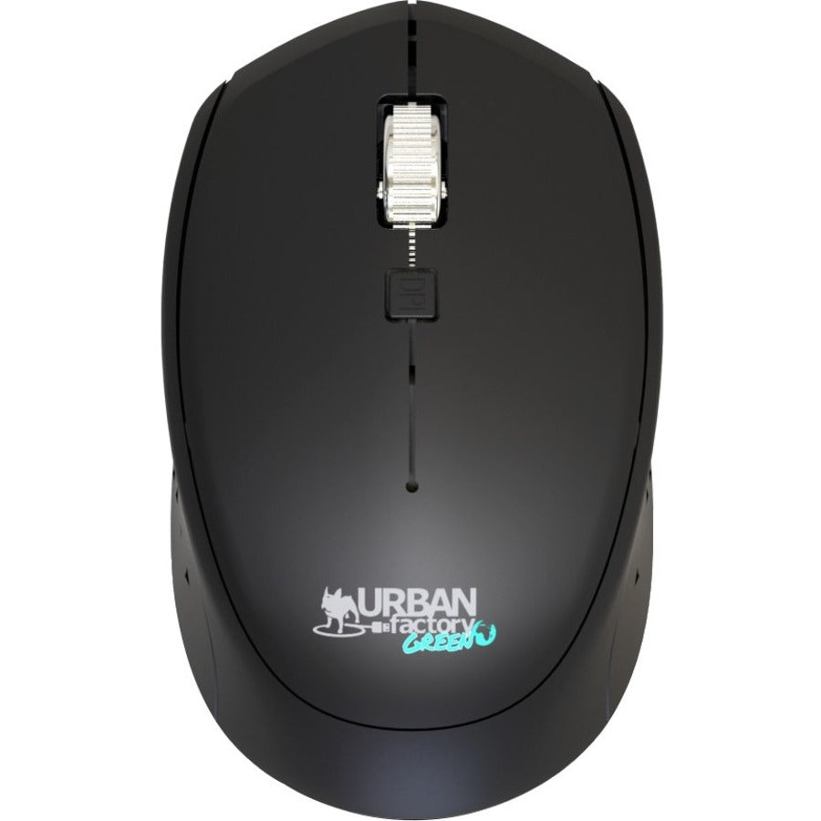 Urban Factory CYCLEE GWM24UF Eco-Designed 2.4GHz Wireless Mouse with USB-A and USB-C Receivers