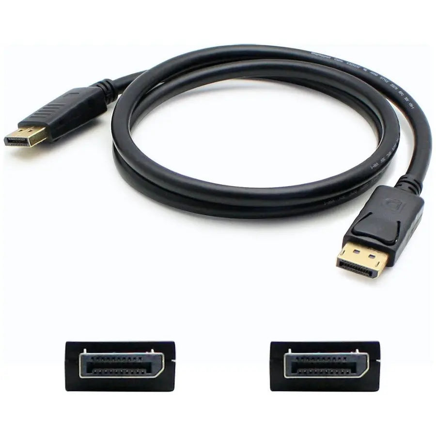 AddOn 1.5ft DisplayPort 1.2 Male to Male Black A/V Cable for 4K UHD Connectivity